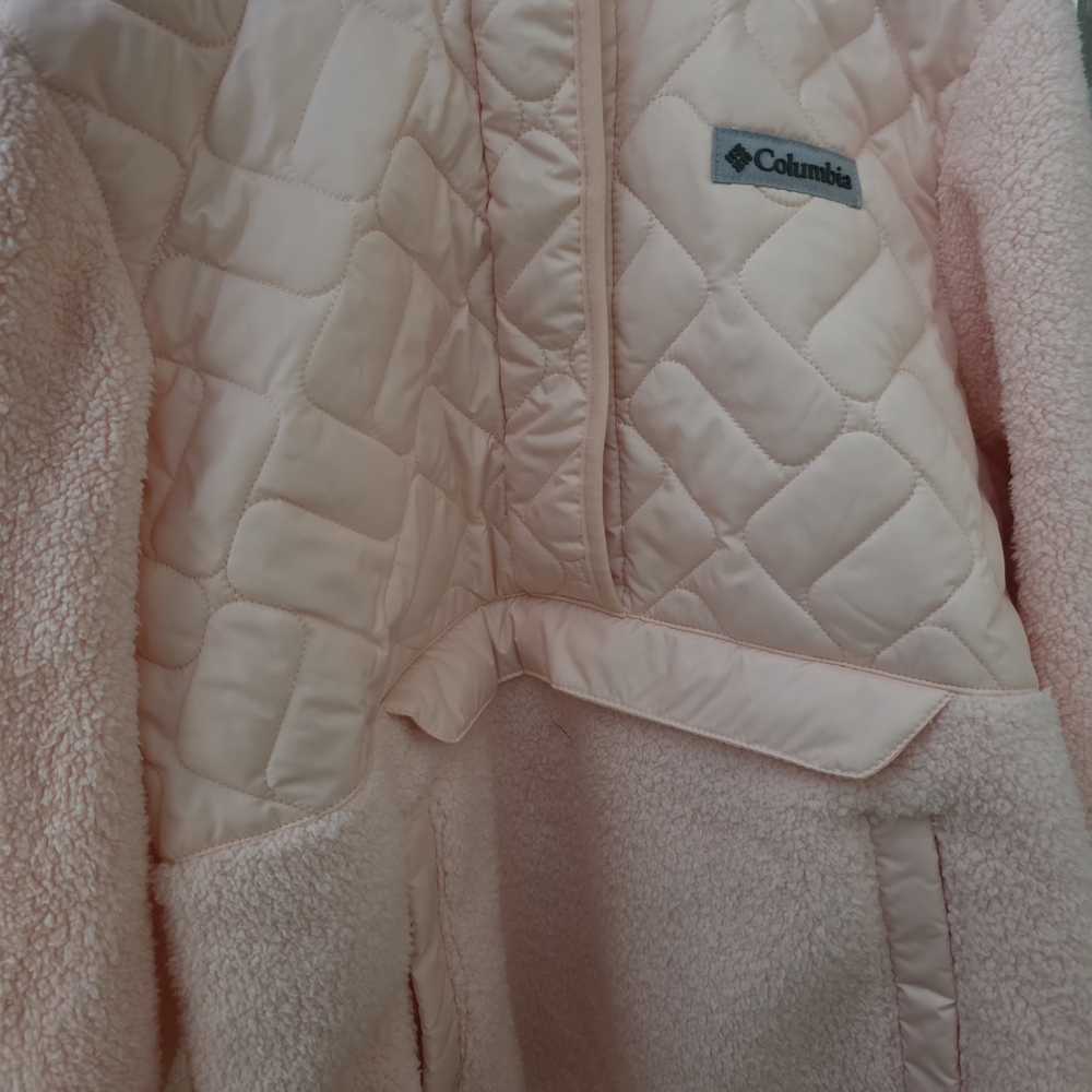 Columbia Pink Quilted Sherpa Jacket